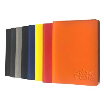 Portacard a libro 14 tasche colori assortiti
