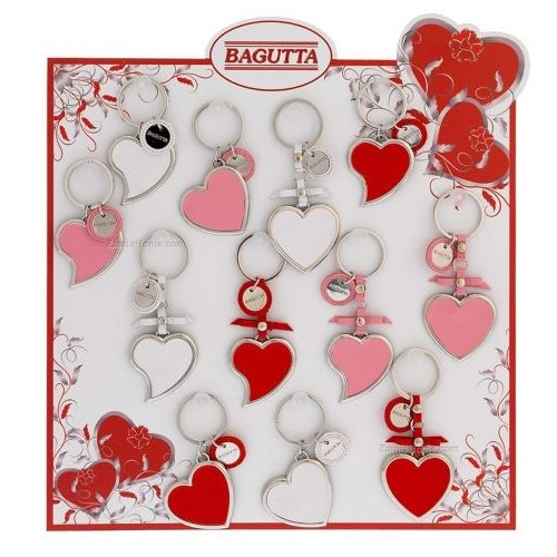 Portachiave cuore in metallo colori e modelli...