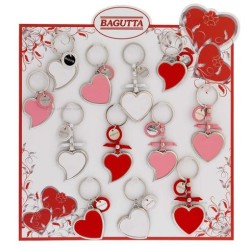 Portachiave cuore in metallo colori e modelli assortiti