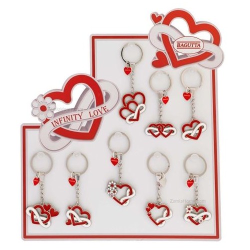Portachiave cuori in metallo Love Infinity...