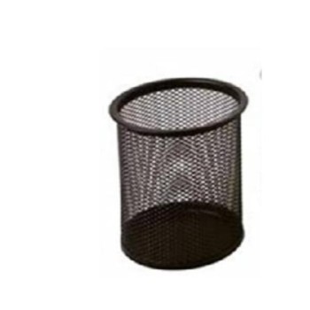 Portapenne retato nero in metallo