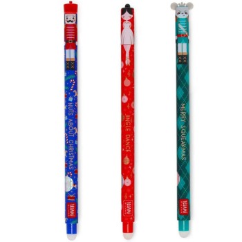 Set di 3 Penne Gel Cancellabili - The Nutcracker -...