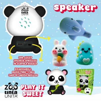 Speaker Wireless Bluetooth 3D Tinta Unita Zoo