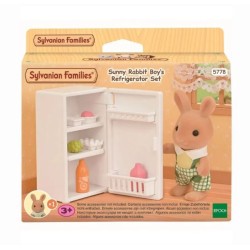 Sylvanian Families Sunny Rabbit Boys Refrigerator Set Set Frigorifero di bebè Coniglio Sole