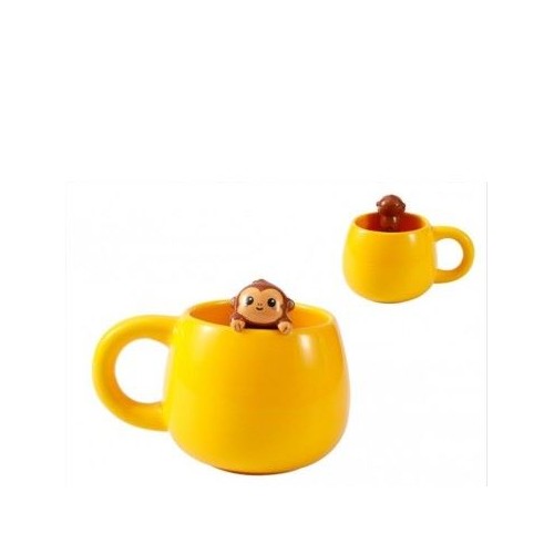 Tazza in Ceramica con Charm Monkey I Total