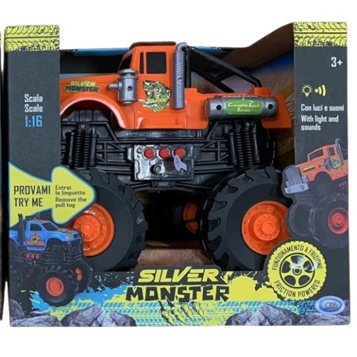 Trattore Silver Monster con luci e suoni 1:16...