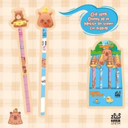 Matita con topper Capibara Tinta Unita Zoo