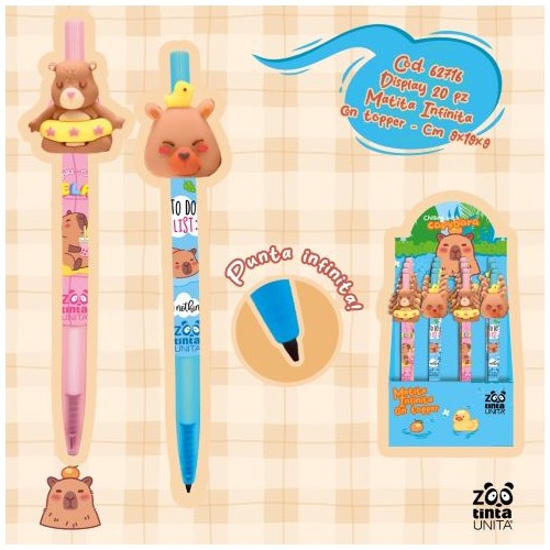 Matita infinita Capibara Tinta Unita Zoo