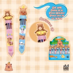 Penna 10 colori Capibara Tinta Unita Zoo