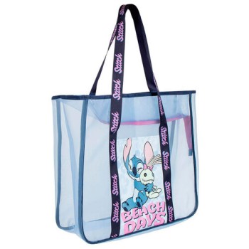Borsa mare Stitch in rete 62x39x20cm