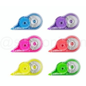 Correttore a nastro 20 metri colori assortiti neon