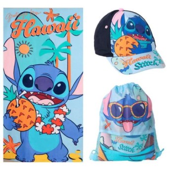 Set Mare con Sacca, Cappello e Telo Stitch