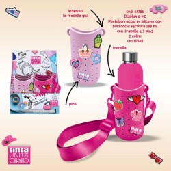 Borraccia termica 550ml Tinta Unita Click&Chick