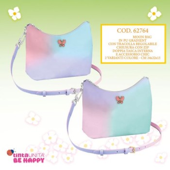Borsa con tracolla Moon Bag in Pu Gradient Tinta Unita Be...