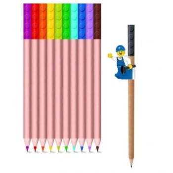 LEGO 12 PASTELLI COLORATI + PERSONAGGIO