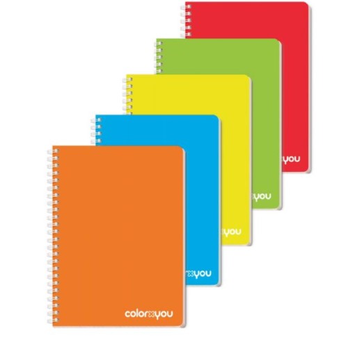 Maxi Quaderno A4 spiralato 1R colori assortiti