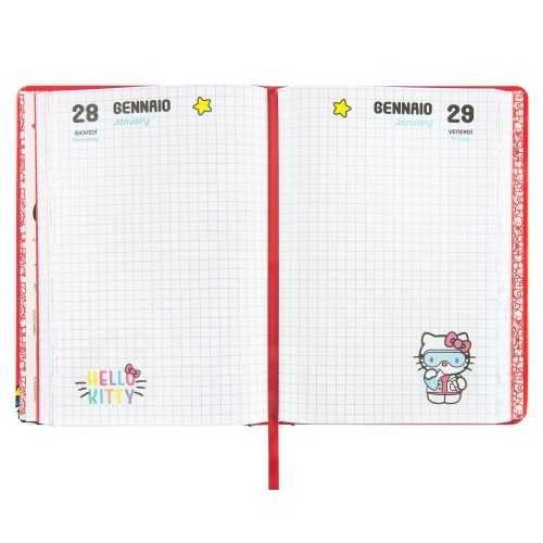DIARIO DATATO 2026/2027 ROSSO HELLO KITTY