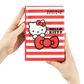 DIARIO DATATO 2026/2027 STRISCE HELLO KITTY