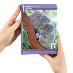 DIARIO DATATO 2026/2027 12 MESI WWF KOALA FOTOGRAFICO