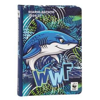 DIARIO DATATO 2026/2027 12 MESI WWF SQUALO ILLUSTRATO