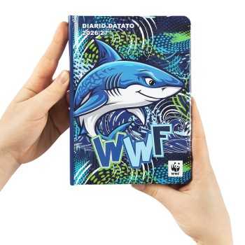 DIARIO DATATO 2026/2027 12 MESI WWF SQUALO ILLUSTRATO 2