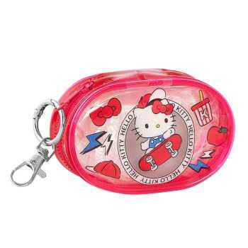 PORTATUTTO OVALE FUXIA HELLO KITTY LEISURE