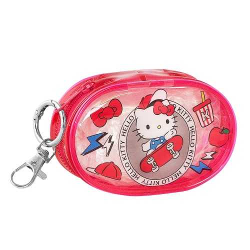 PORTATUTTO OVALE FUXIA HELLO KITTY LEISURE