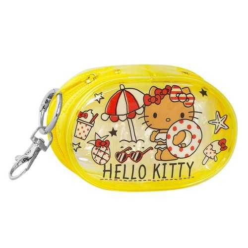 PORTATUTTO OVALE GIALLO HELLO KITTY LEISURE