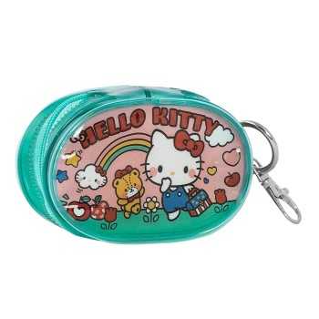 PORTATUTTO OVALE VERDE HELLO KITTY LEISURE