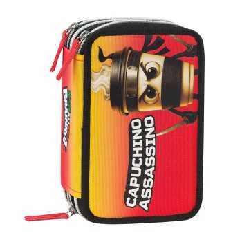 ASTUCCIO PORTACOLORI 3 ZIP BRAINROT CAPPUCCINO