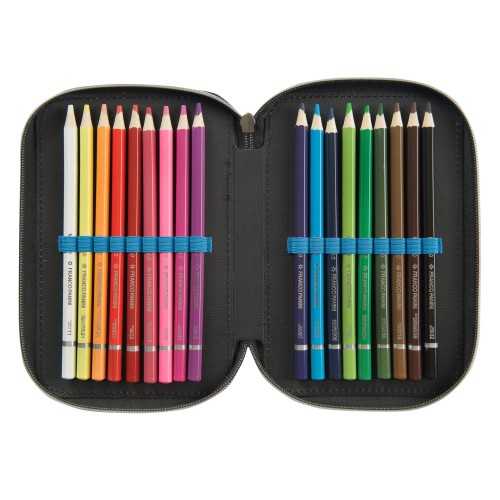 ASTUCCIO PORTACOLORI 3 ZIP BRAINROT TUNG TUNG