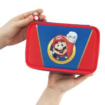 ASTUCCIO PORTACOLORI 3 ZIP SUPERMARIO 2