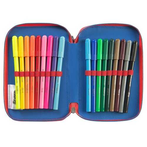 ASTUCCIO PORTACOLORI 3 ZIP SUPERMARIO