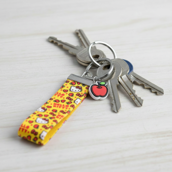 PORTACHIAVI NASTRO GIALLO HELLO KITTY LEISURE 2
