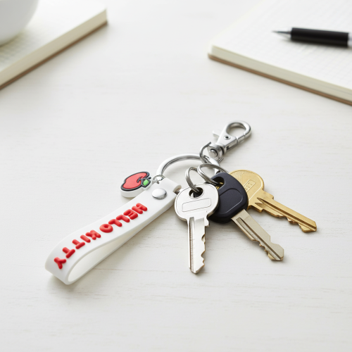 PORTACHIAVI SILICONE BIANCO HELLO KITTY LEISURE