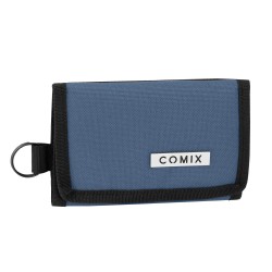 PORTAFOGLIO MONOCOLORE DUSTY BLUE COMIX