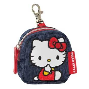 PORTAMONETE BLU CON MOSCHETTONE HELLOKITTY LEISURE