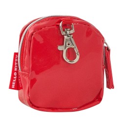 PORTAMONETE ROSSO CON MOSCHETTONE HELLOKITTY LEISURE