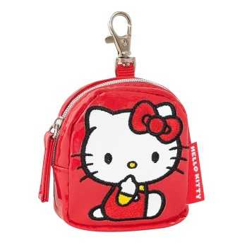PORTAMONETE ROSSO CON MOSCHETTONE HELLOKITTY LEISURE