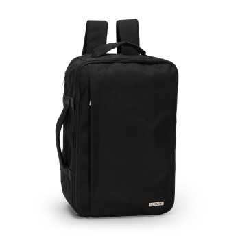 ZAINO TRAVEL BACKPACK MONOCOLORE NERO COMIX