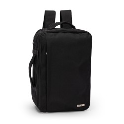 ZAINO TRAVEL BACKPACK MONOCOLORE NERO COMIX