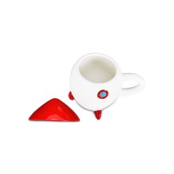 TAZZA IN CERAMICA CON TAPPO SPAZIO CARTOMANIA CHILL & REFILL