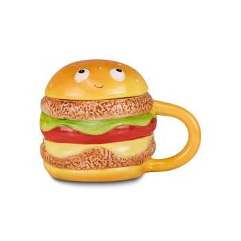 TAZZA IN CERAMICA CON TAPPO FOOD CARTOMANIA CHILL & REFILL