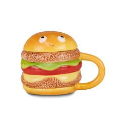 TAZZA IN CERAMICA CON TAPPO FOOD CARTOMANIA CHILL & REFILL
