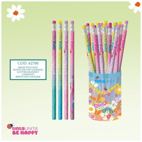 Matita con gommino Tinta Unita Be Happy modelli...