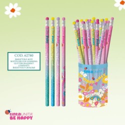 Matita con gommino Tinta Unita Be Happy modelli assortiti