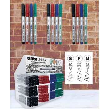 Pennarello Permanent Marker Pen Punta M colore blu