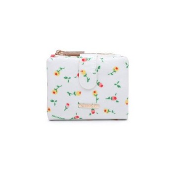 Portafoglio Donna Patta Naj-Oleari Eden Fiori Bianco
