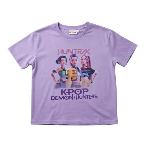 T-Shirt K-Pop Demon Hunters Huntrix lilla