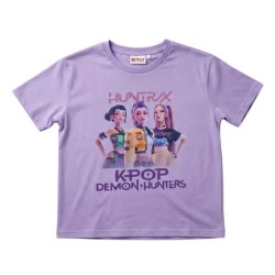 T-Shirt K-Pop Demon Hunters Huntrix lilla